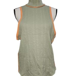 We The Free Sage and Peach Muscle Tee